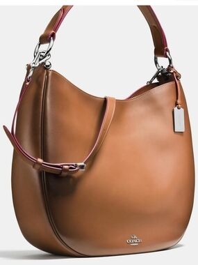 Coach Large Nomad Leather Hobo Bag
